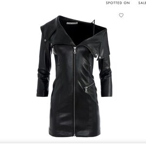 NWT Alice + Olivia Vegan Leather Dress
